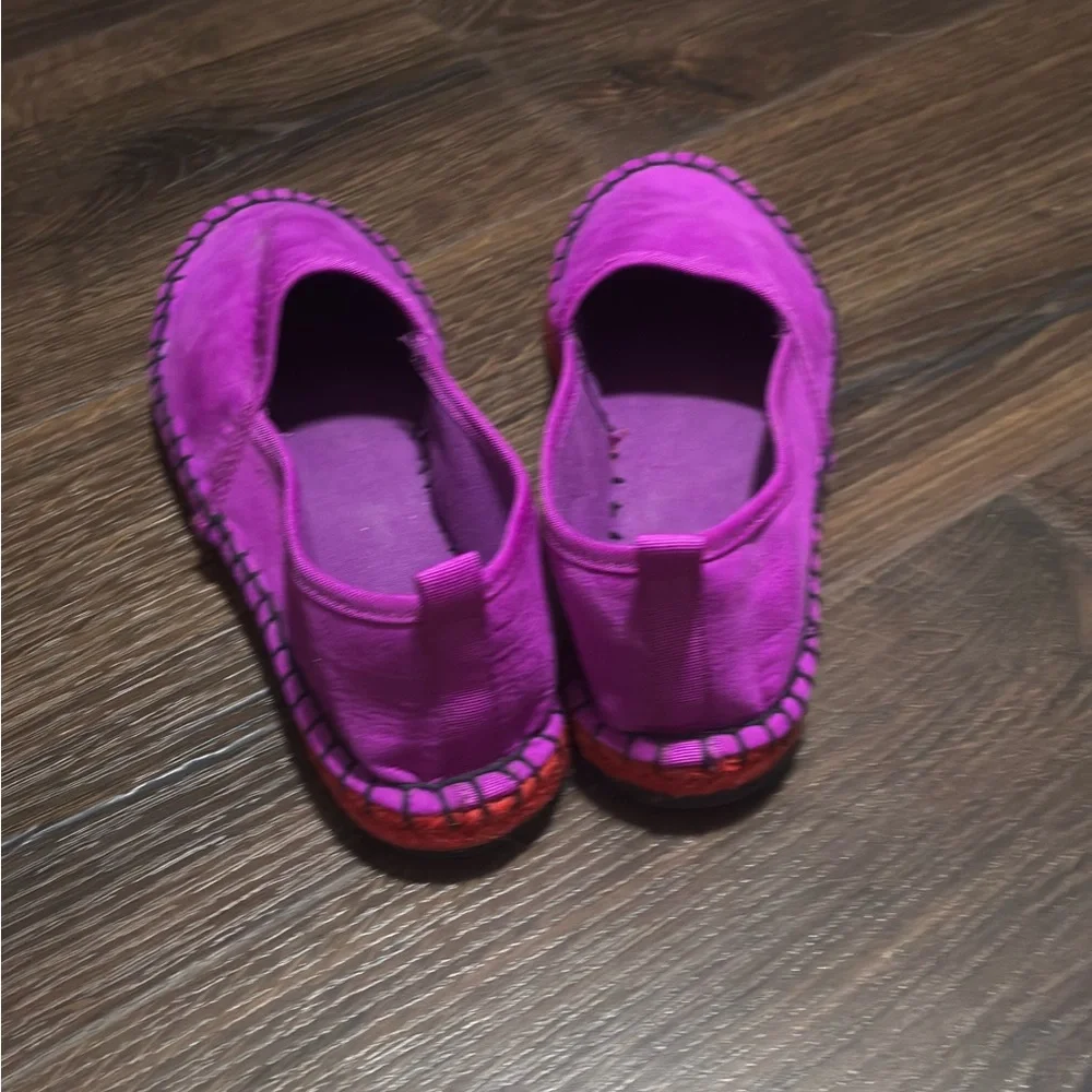 Zara new Purple Espadrille Flats size 6